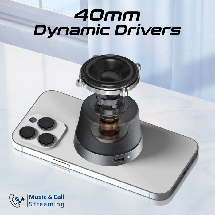 PROMATE 3W Mini Bluetooth Speaker with Magsafe Compatible Base. Supports Music & - LX2001 - Homewares, Outdoor, Phone Accessories, Cases, Speakers, Headphones + More -