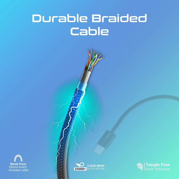 PROMATE 1.2m 27W PD USB-C to Lightning Connector Cable. Fabric Braided Cable, 25 - LX2001 - Homewares, Outdoor, Phone Accessories, Cases, Speakers, Headphones + More -