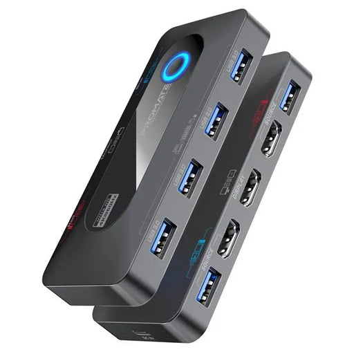 PROMATE KVM Switch with 4x USB-A 3.0 5Gbps Outputs & 4x HDMI UHD 4K@60Hz Ports. - LX2001 - Homewares, Outdoor, Phone Accessories, Cases, Speakers, Headphones + More -