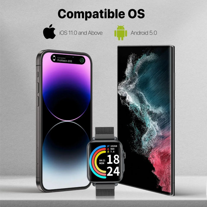PROMATE IP68 Smart Watch with Handsfree & Large 1.8" DIsplay. Bluetooth Calling. - LX2001 - Homewares, Outdoor, Phone Accessories, Cases, Speakers, Headphones + More -