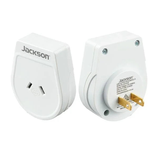 JACKSON Slim Outbound Travel Adaptor for use in USA; Japan and South America. 2- - LX2001 - Homewares, Outdoor, Phone Accessories, Cases, Speakers, Headphones + More -