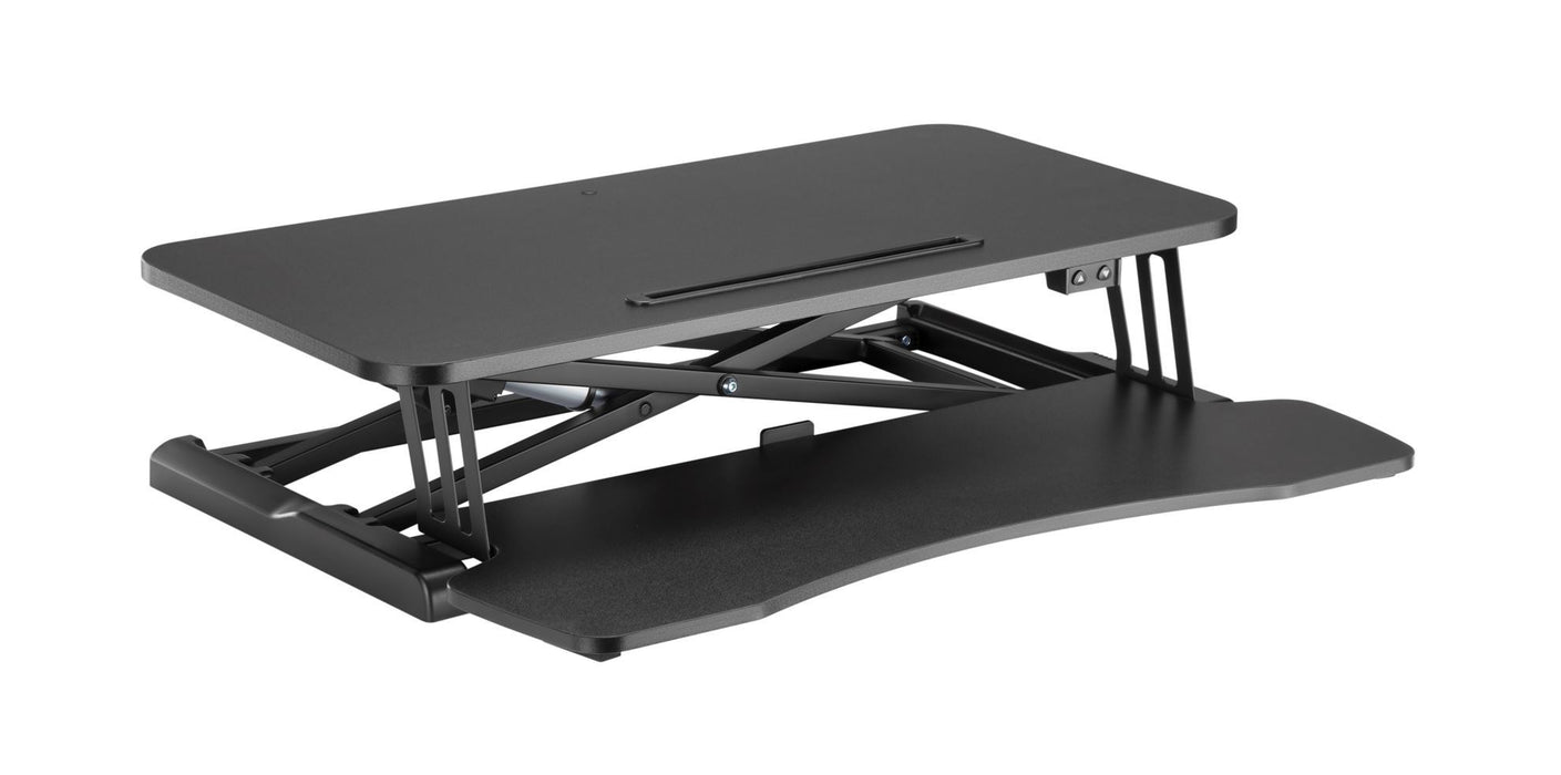 Brateck Electric Scissor Lift Desktop Sit-Stand Workstation w/ Keyboard Tray Deck