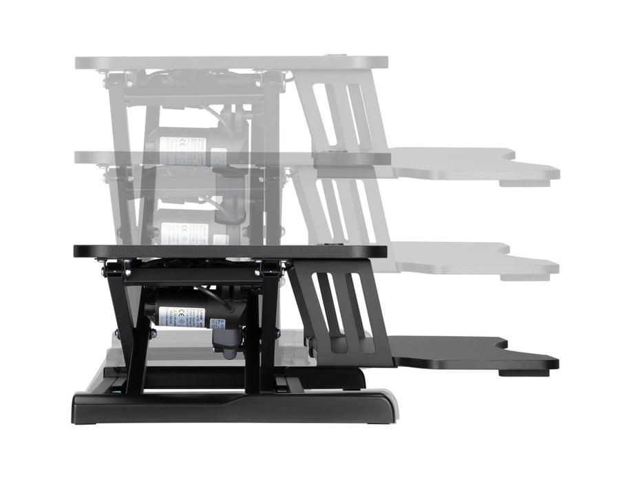 Brateck Electric Scissor Lift Desktop Sit-Stand Workstation w/ Keyboard Tray Deck