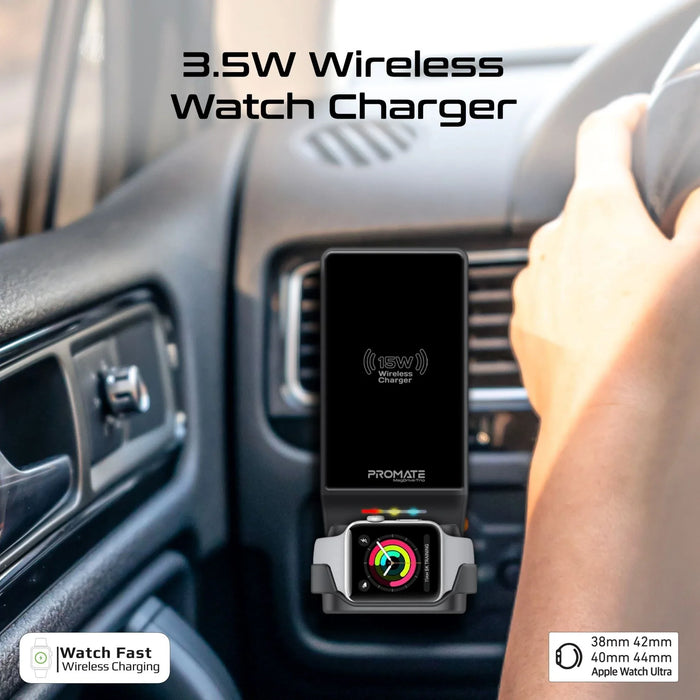 PROMATE 15W 3-in-1 MagSafe InCar Qi2 Phone Wireless Charging Station Mount. Incl - LX2001 - Homewares, Outdoor, Phone Accessories, Cases, Speakers, Headphones + More -
