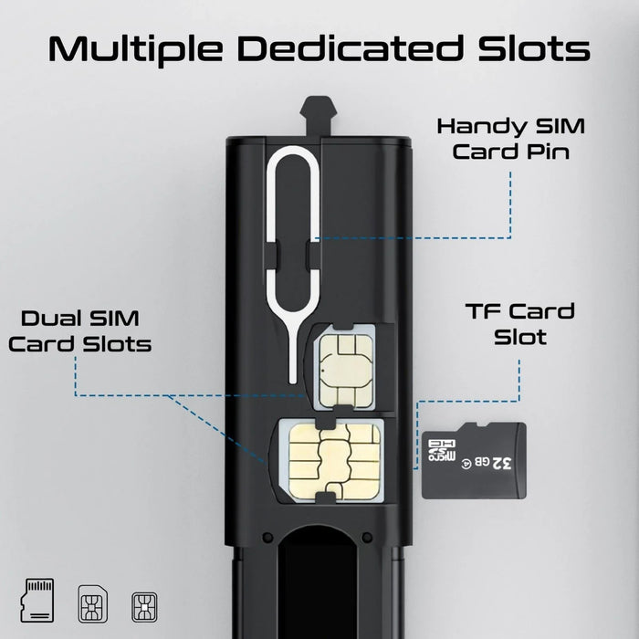 PROMATE Compact All-in-1 Multi Connect Charging Cable & Travel Kit Includes USB- - LX2001 - Homewares, Outdoor, Phone Accessories, Cases, Speakers, Headphones + More -