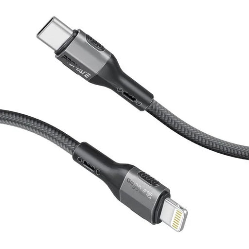 PROMATE 1.2m 27W PD USB-C to Lightning Tough-Built Cable. Supports up to 480Mbps - LX2001 - Homewares, Outdoor, Phone Accessories, Cases, Speakers, Headphones + More -
