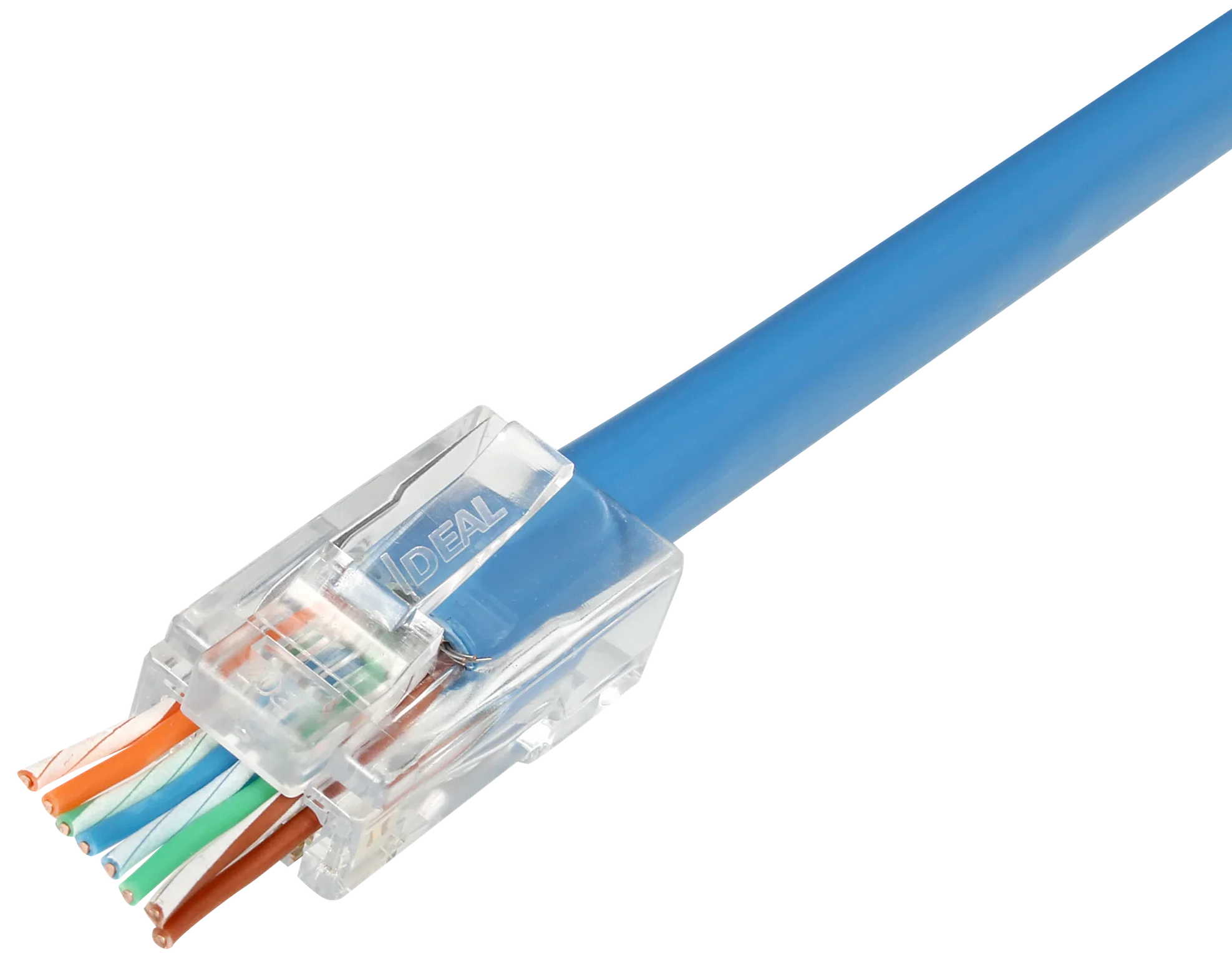 IDEAL INDUSTRIES CAT6A/6 UTP RJ45 Push Through Plug (Staggered). Pack ...