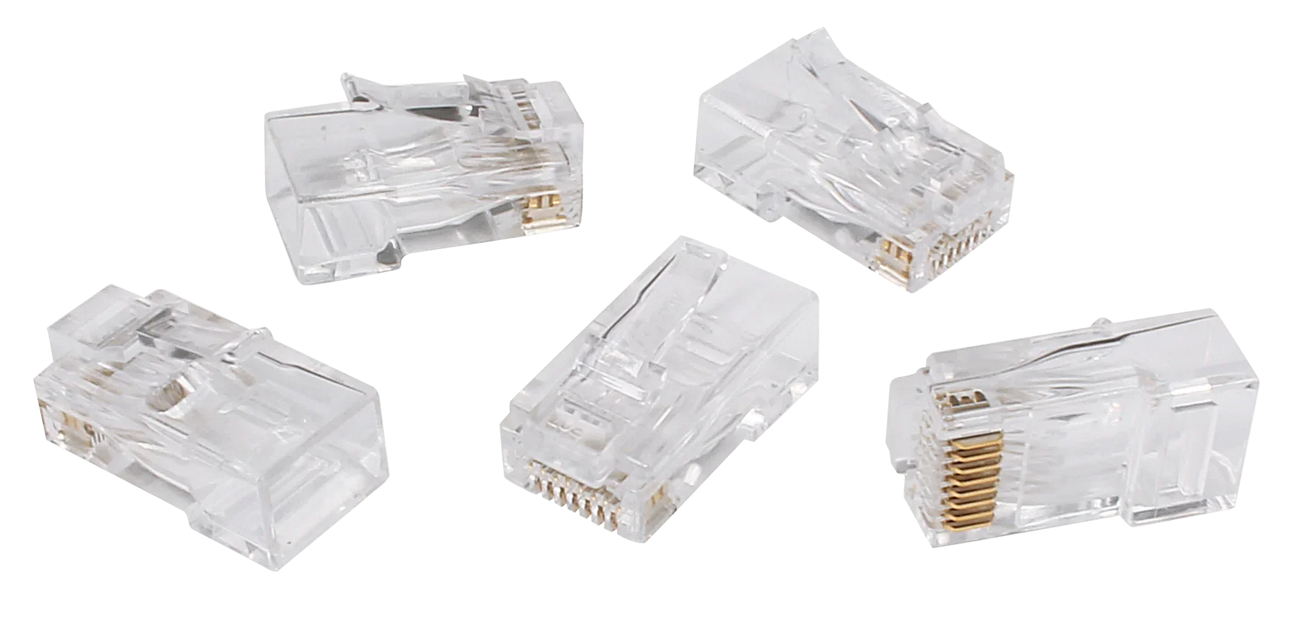 IDEAL INDUSTRIES CAT6A/6 UTP RJ45 Push Through Plug (Staggered). Pack ...