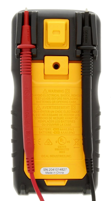 IDEAL INDUSTRIES 600V Auto Range Multimeter. 600V AC/DC CAT III Rating. - LX2001 - Homewares, Outdoor, Phone Accessories, Cases, Speakers, Headphones + More -