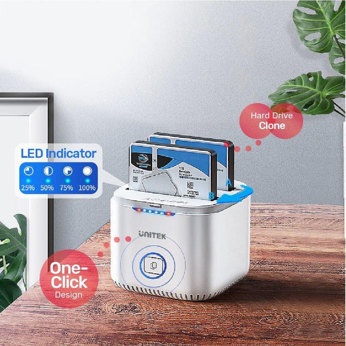 UNITEK Dual-Bay SATA 2.5" SyncStation Docking Station. DAS/ Cloud Storage Center - LX2001 - Homewares, Outdoor, Phone Accessories, Cases, Speakers, Headphones + More -
