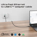 PROMATE 5m USB-C to RJ45 High-Speed 1Gbps Ethernet Cable. Premium Aluminium Allo - LX2001 - Homewares, Outdoor, Phone Accessories, Cases, Speakers, Headphones + More -