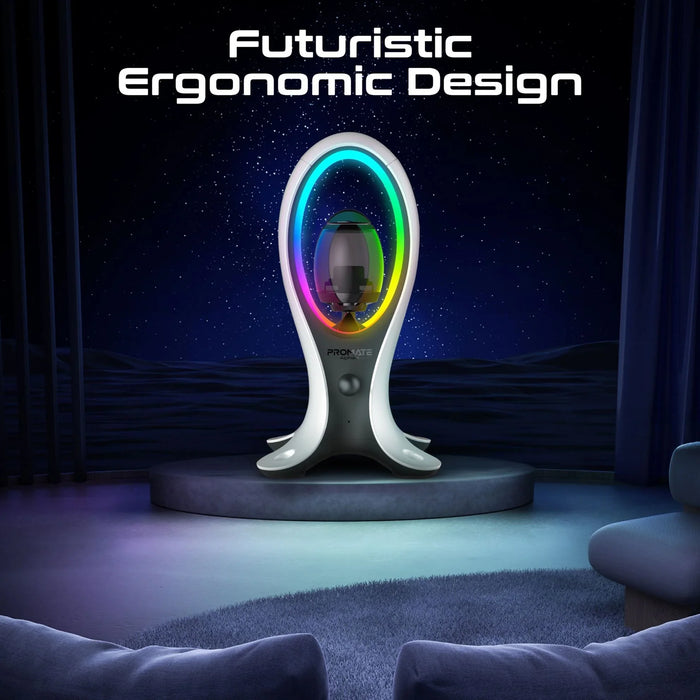 PROMATE 5W Dynamic HiFi RGB Speaker with Headphone Stand & USB Hub. Bluetooth; 1 - LX2001 - Homewares, Outdoor, Phone Accessories, Cases, Speakers, Headphones + More -