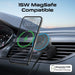 PROMATE 15W MagSafe Compatible Incar Phone Wireless Charger with Retractable 1m - LX2001 - Homewares, Outdoor, Phone Accessories, Cases, Speakers, Headphones + More -