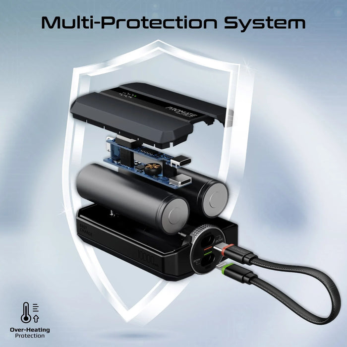 PROMATE 10000mAh 30W PD Ultra-Fast Power Bank with USB-C & Lightning Ports. Smar - LX2001 - Homewares, Outdoor, Phone Accessories, Cases, Speakers, Headphones + More -