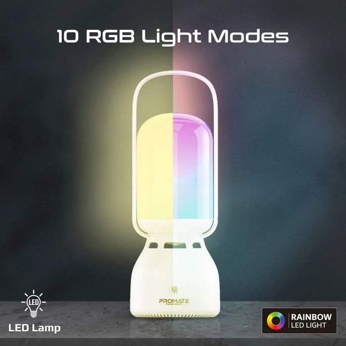 PROMATE 2-in-1 Portable Camping LED Multifunctional Speaker & Light. 2400mAh Bui - LX2001 - Homewares, Outdoor, Phone Accessories, Cases, Speakers, Headphones + More -