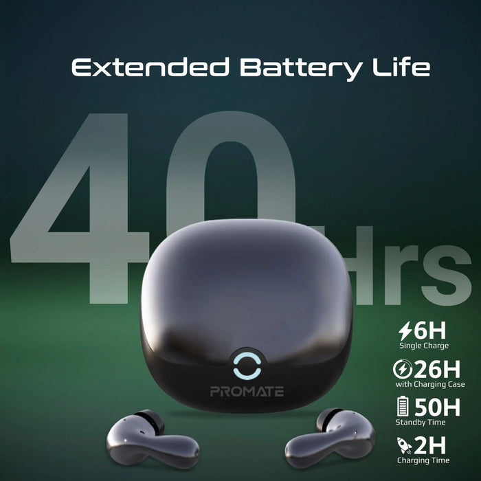 PROMATE In-Ear HD Bluetooth Earbud Hybrid ANC TWS with Intellitouch Includes 500 - LX2001 - Homewares, Outdoor, Phone Accessories, Cases, Speakers, Headphones + More -