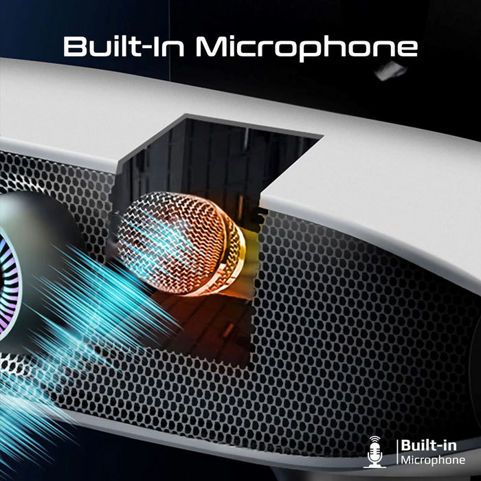 PROMATE 20W BassBoost Quad Speaker Wireless Bluetooth RGB Soundbar. 12 RGB Modes - LX2001 - Homewares, Outdoor, Phone Accessories, Cases, Speakers, Headphones + More -