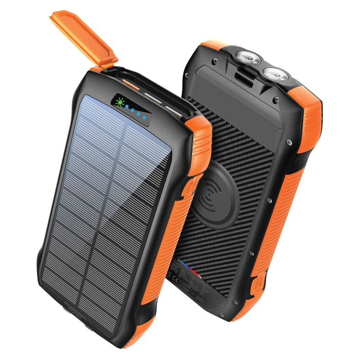 PROMATE 20000mAh Rugged EcoLight Solar IP65 Power Bank with 10W Wireless Qi Char - LX2001 - Homewares, Outdoor, Phone Accessories, Cases, Speakers, Headphones + More -