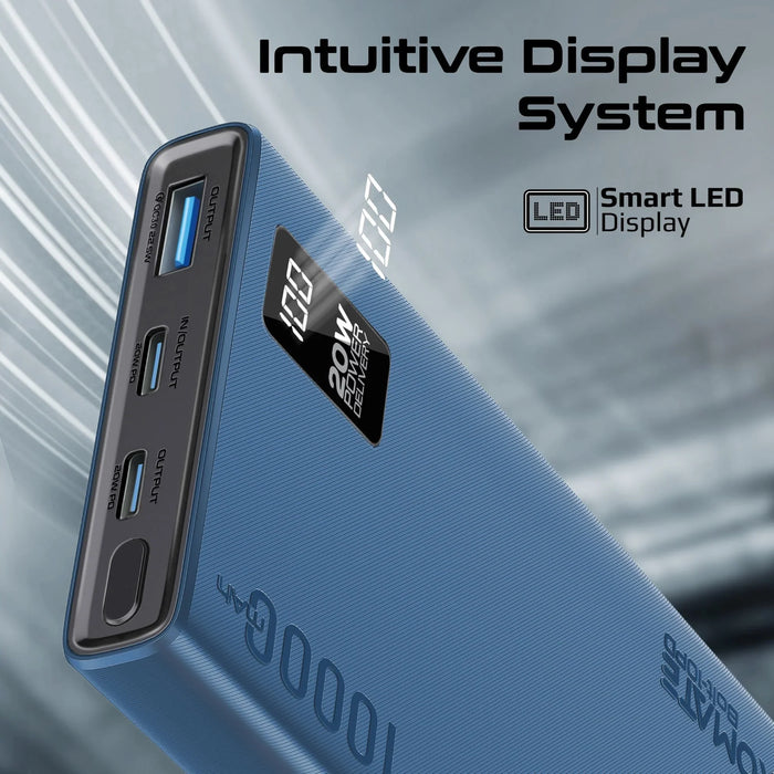 PROMATE 10000mAh Super Slim Smart Charging Power Bank with 20W Dual USB-C & 1x 2 - LX2001 - Homewares, Outdoor, Phone Accessories, Cases, Speakers, Headphones + More -