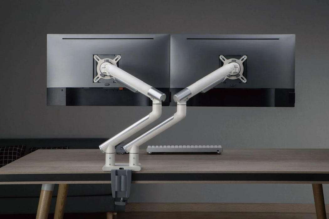 BRATECK 17-32" Dual Premium Slim Aluminium Spring-Assisted Desk Mount Monitor Ar - LX2001 - Homewares, Outdoor, Phone Accessories, Cases, Speakers, Headphones + More -