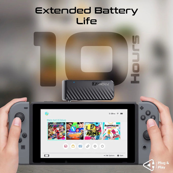 PROMATE In-Flight AUX to Bluetooth Wireless Audio Transmitter Adapter 7m Transmi - LX2001 - Homewares, Outdoor, Phone Accessories, Cases, Speakers, Headphones + More -