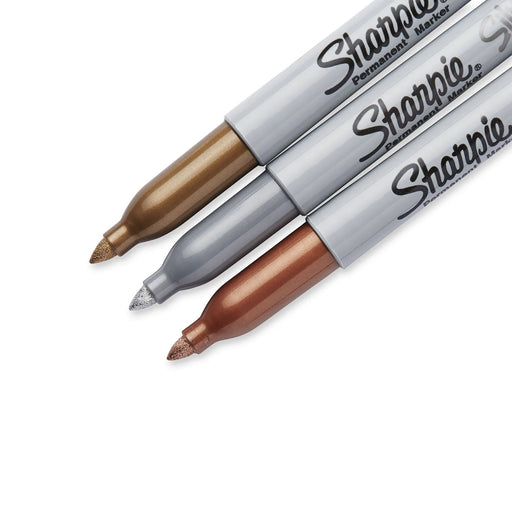 Sharpie Metallic Fine Point Perman Marker Gold Silver Bronze 1823815 - Blister P - LX2001 - Homewares, Outdoor, Phone Accessories, Cases, Speakers, Headphones + More -
