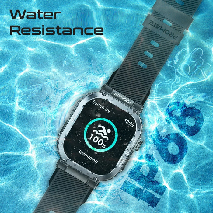 PROMATE IP68 Smartwatch with 2.01" TFT Display & Bluetooth Calling. Fitness Trac - LX2001 - Homewares, Outdoor, Phone Accessories, Cases, Speakers, Headphones + More -