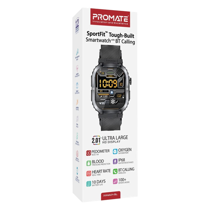 PROMATE IP68 Smartwatch with 2.01" TFT Display & Bluetooth Calling. Fitness Trac - LX2001 - Homewares, Outdoor, Phone Accessories, Cases, Speakers, Headphones + More -