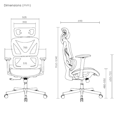 BRATECK SpineX Ergonomic Office Chair with Posture Enhancement. Human Engineerin - LX2001 - Homewares, Outdoor, Phone Accessories, Cases, Speakers, Headphones + More -