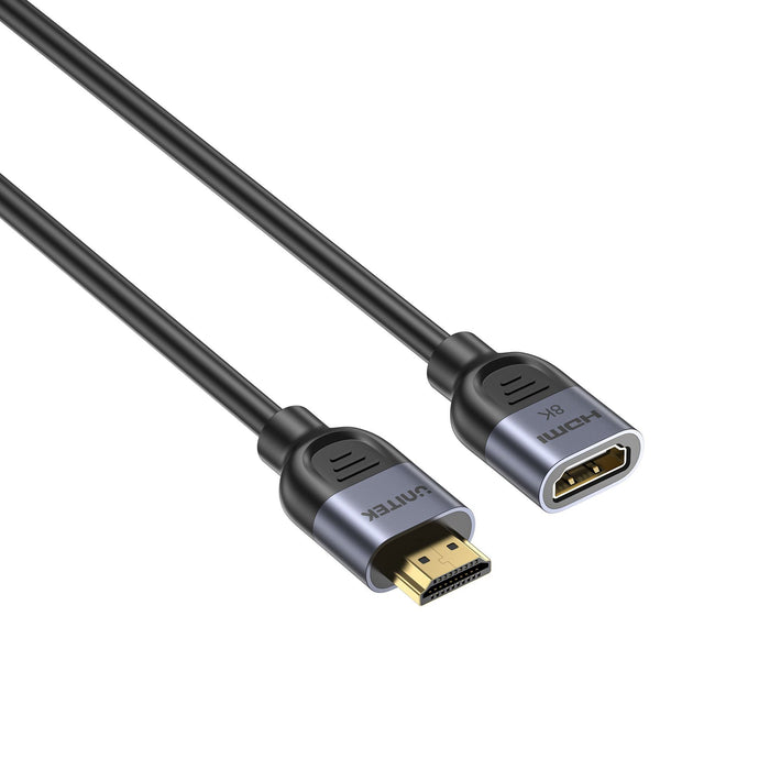 Unitek 0.5m 8K HDMI Extension Cable Supports 8K@60Hz/4K@120Hz HDR Built to Last Gold-plated