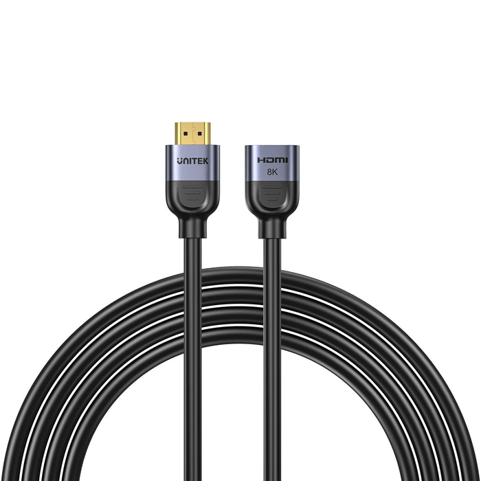 Unitek 0.5m 8K HDMI Extension Cable Supports 8K@60Hz/4K@120Hz HDR Built to Last Gold-plated