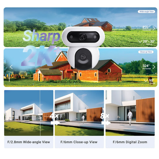 EZVIZ H90 4MP (2K+) Outdoor Dual PT WiFi Wired Camera (4MP+4MP). Dual Rotations - LX2001 - Homewares, Outdoor, Phone Accessories, Cases, Speakers, Headphones + More -