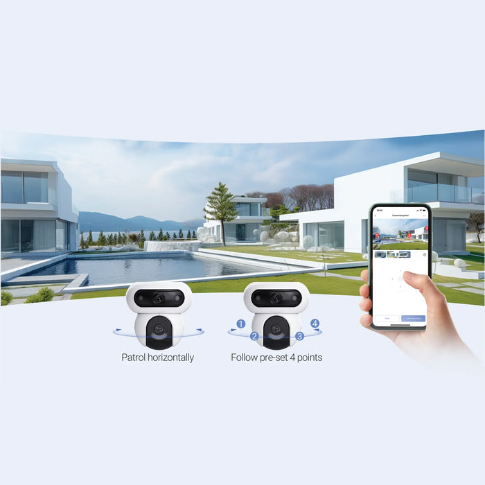 EZVIZ H90 4MP (2K+) Outdoor Dual PT WiFi Wired Camera (4MP+4MP). Dual Rotations - LX2001 - Homewares, Outdoor, Phone Accessories, Cases, Speakers, Headphones + More -