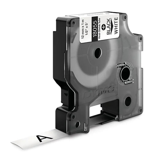 Rhino Heat Shrink 12mm x1.5m White with Black Text 18055 - LX2001 - Homewares, Outdoor, Phone Accessories, Cases, Speakers, Headphones + More -