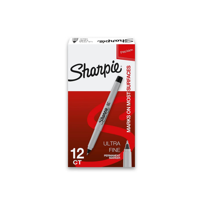 Sharpie S37121 Ultra Fine (MOQ 12) Black Permanent Marker Pen FEB PROMO - Up - LX2001 - Homewares, Outdoor, Phone Accessories, Cases, Speakers, Headphones + More -
