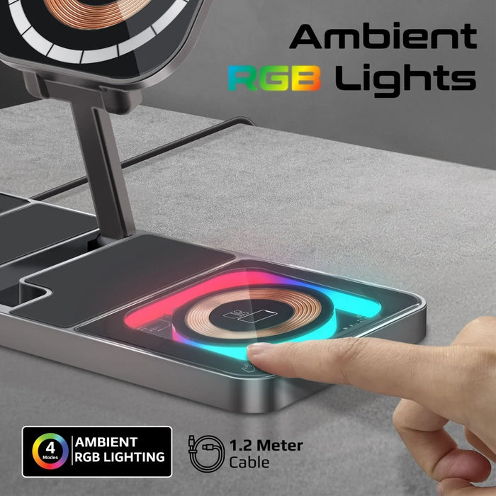 PROMATE 3-in-1 Ultra-Slim 15W MagSafe Wireless Charging Station. 3W Apple Watch - LX2001 - Homewares, Outdoor, Phone Accessories, Cases, Speakers, Headphones + More -