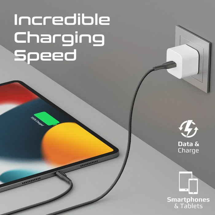 PROMATE 2M USB-A to Lightning Connector Super Flexible Cable. Supports 2A Chargi - LX2001 - Homewares, Outdoor, Phone Accessories, Cases, Speakers, Headphones + More -