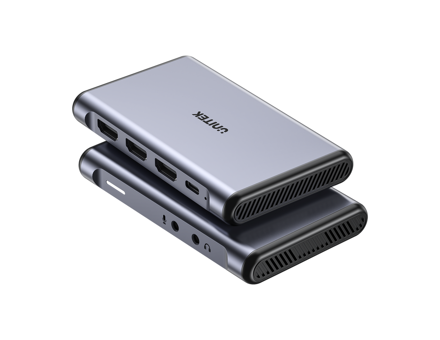 UNITEK Dual 4K HDMI Video Capture Card w/ Loop-out. Capture & Stream Instantly