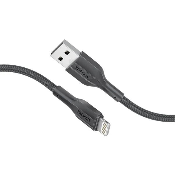 PROMATE 2M USB-A to Lightning Connector Super Flexible Cable. Supports 2A Chargi - LX2001 - Homewares, Outdoor, Phone Accessories, Cases, Speakers, Headphones + More -