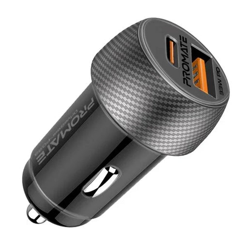 PROMATE 33W Ultra-Fast Dual Port Compact In-Car Phone Charger. 1x 18W QC 3.0 USB - LX2001 - Homewares, Outdoor, Phone Accessories, Cases, Speakers, Headphones + More -