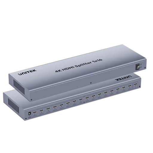 UNITEK 1-in-16-Out HDMI Splitter. Supports Mirror Mode for up to 16 Monitors, Su - LX2001 - Homewares, Outdoor, Phone Accessories, Cases, Speakers, Headphones + More -