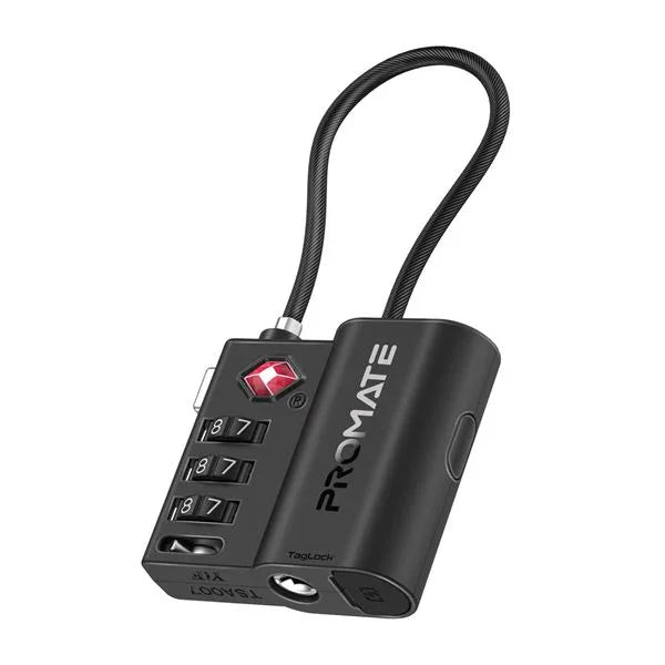 PROMATE TSA Luggage Lock with Smart Precision Tracking Tag. Works with Apple Fin - LX2001 - Homewares, Outdoor, Phone Accessories, Cases, Speakers, Headphones + More -
