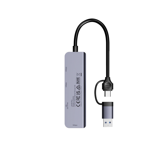 UNITEK 5-in-1 5Gbps USB Multi-Port Hub with USB-C/A Connector. Includes 3x USB-A - LX2001 - Homewares, Outdoor, Phone Accessories, Cases, Speakers, Headphones + More -