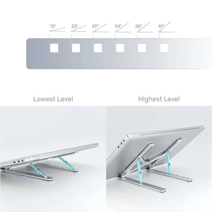 UNITEK Adjustable & Foldable Laptop Stand. Creates a Comfortable Angle; Helps Ve - LX2001 - Homewares, Outdoor, Phone Accessories, Cases, Speakers, Headphones + More -