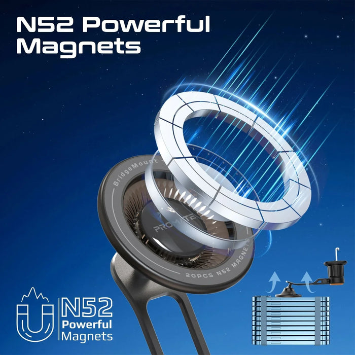 PROMATE MagGrip 360 Rotatable Smartphone Holder with AC Vent Mount. Secure Anti- - LX2001 - Homewares, Outdoor, Phone Accessories, Cases, Speakers, Headphones + More -