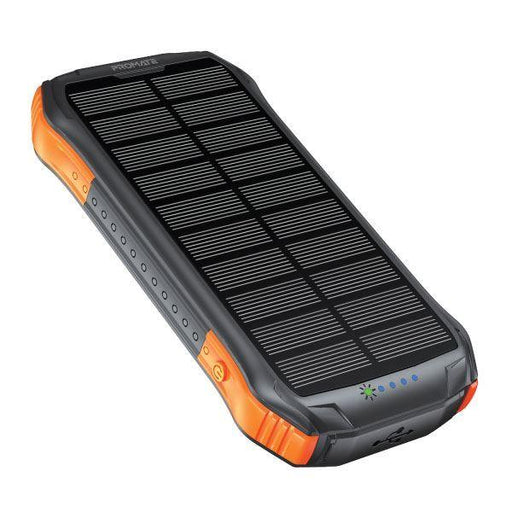PROMATE 10000mAh Rugged EcoLight Solar IP65 Power Bank with 10W Wireless Qi Char - LX2001 - Homewares, Outdoor, Phone Accessories, Cases, Speakers, Headphones + More -