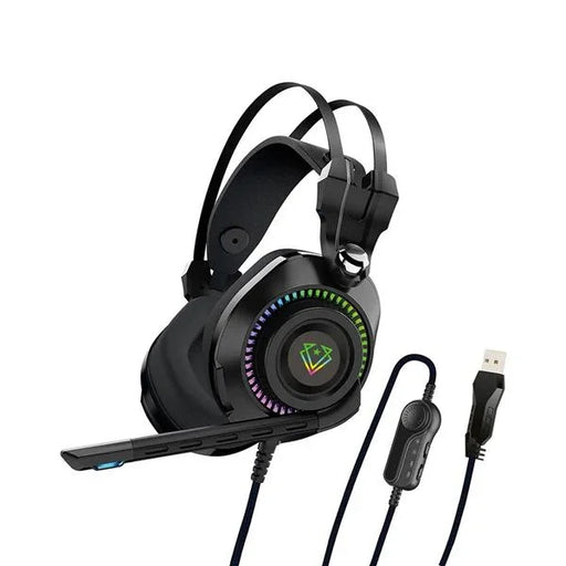 VERTUX HD Over-Ear Gaming Headset with RGB LED Lights & Built-in Mic Durable All - LX2001 - Homewares, Outdoor, Phone Accessories, Cases, Speakers, Headphones + More -