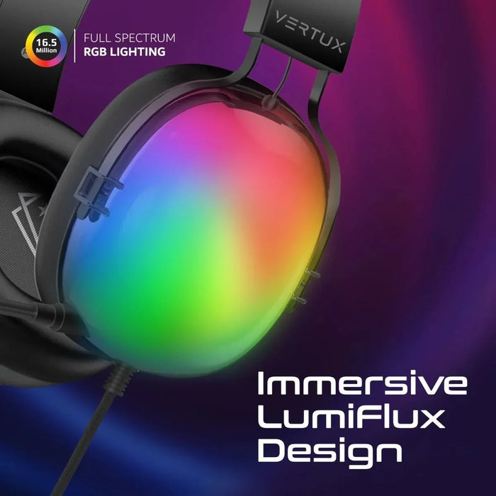 VERTUX High Performance 7.1 Stereo Sound Gaming RGB Headset with High Definition - LX2001 - Homewares, Outdoor, Phone Accessories, Cases, Speakers, Headphones + More -