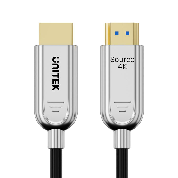 Unitek 80m HDMI 4K Fibre Optic 2.0 Cable w/ 24K Gold-plated Connectors. Supports HDR ARC