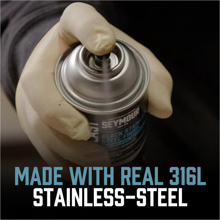 Seymour Aerosol 316L Stainless-Blast Black Finish - LX2001 - Homewares, Outdoor, Phone Accessories, Cases, Speakers, Headphones + More -